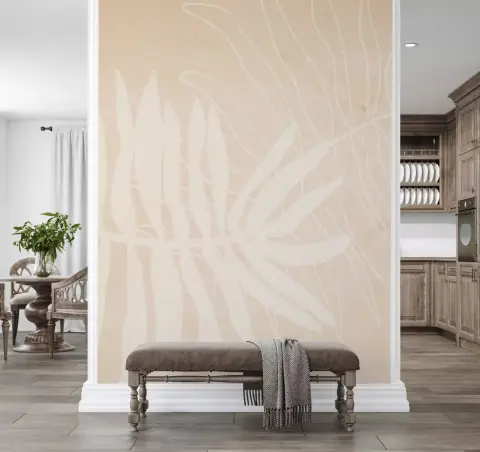 Abstract Leaf Botanical Wall Mural