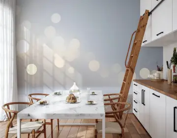 Soft Bokeh Lights Modern Wall Mural