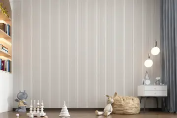Modern Minimalist Striped Dot Pattern Wallpaper