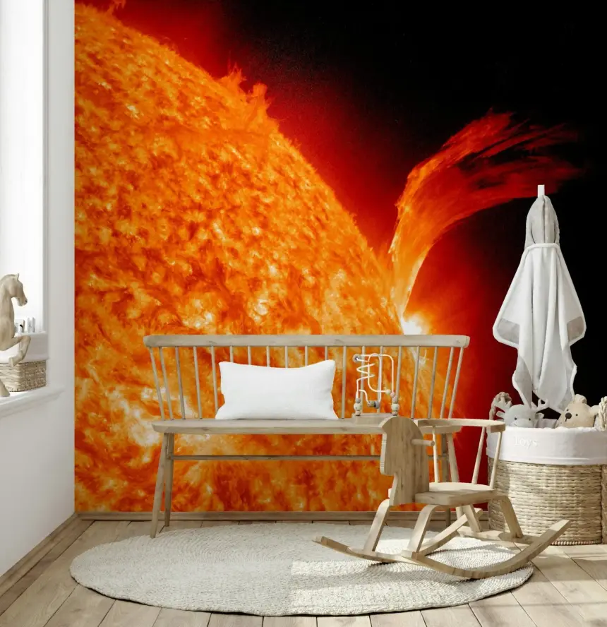 Sun's Fury Wall Mural