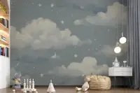 Dreamy Celestial Clouds Kids' Wall Mural