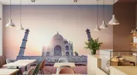 Taj Mahal Sunset Grandeur Wall Mural