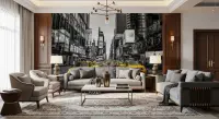 Times Square Yellow Cab Cityscape Wall Mural