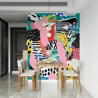 Modern Abstract Geometric Pattern Wall Mural