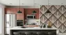 Art Deco Botanical Motif Pattern Wallpaper 4