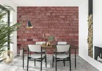 Exposed Red Brick Texture Wallpaper