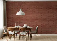 Authentic Terracotta Brick Texture Wallpaper