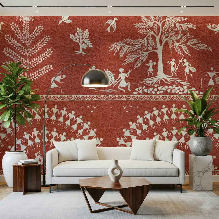 Terracotta Tribe Wall Mural