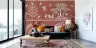 Warli Folk Art Terracotta Village Life Wall Mural 4