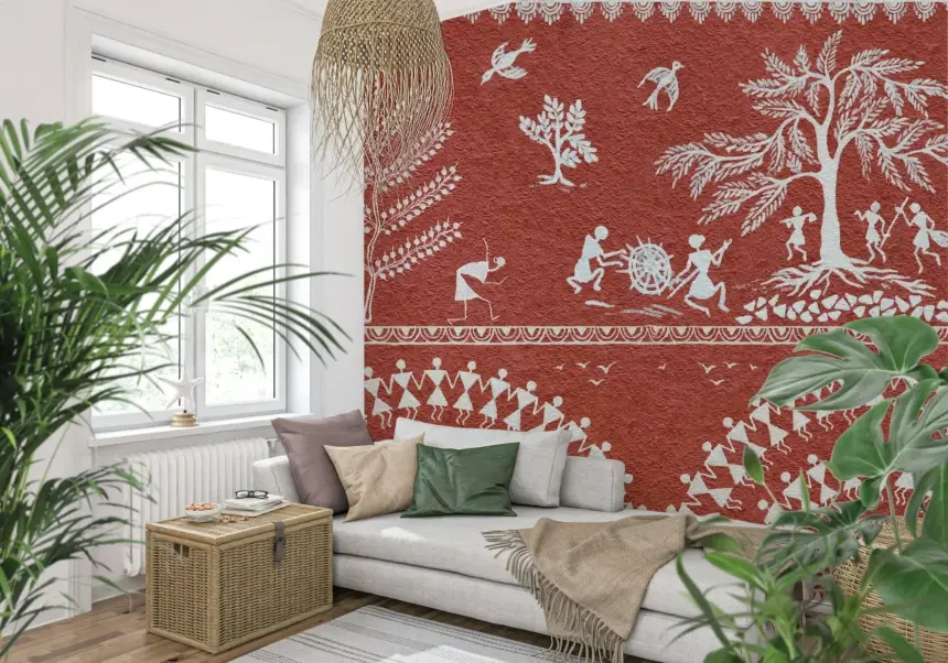 Terracotta Tribe Wall Mural