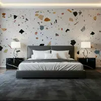 Modern Abstract Terrazzo Pattern Wall Mural