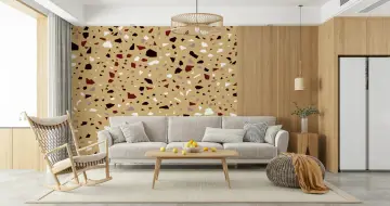 Contemporary Terrazzo Chip Pattern Wallpaper