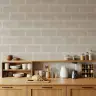 Textured Beige Brick Pattern Wall Mural 1