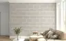 Textured Beige Brick Pattern Wall Mural 5