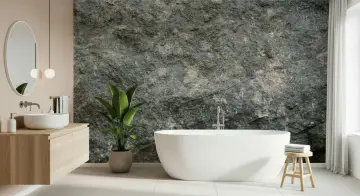 Natural Grey Stone Texture Wall Mural