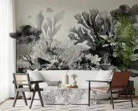 Vintage Coral Reef & Goldfish Wall Mural