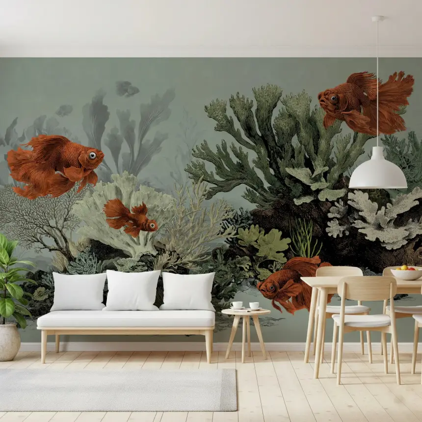 The Aquarium - Seafoam Wall Mural