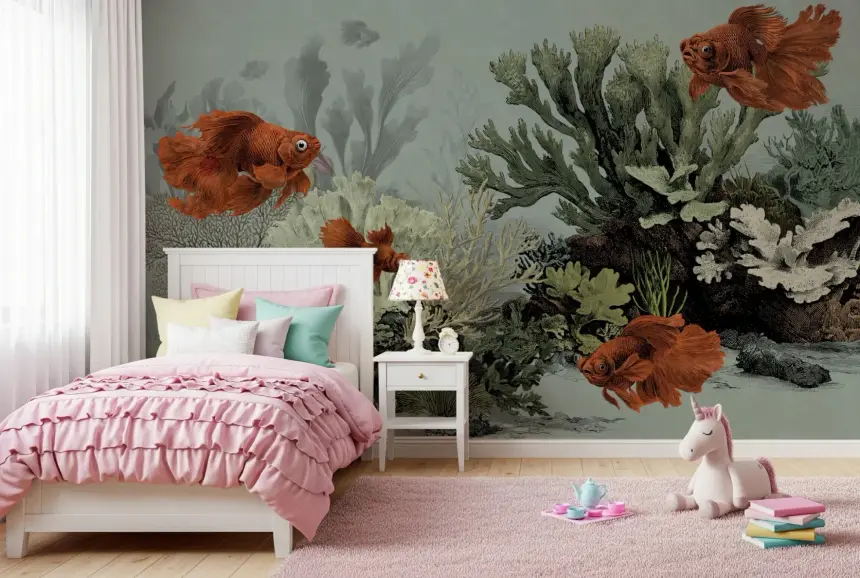 The Aquarium - Seafoam Wall Mural