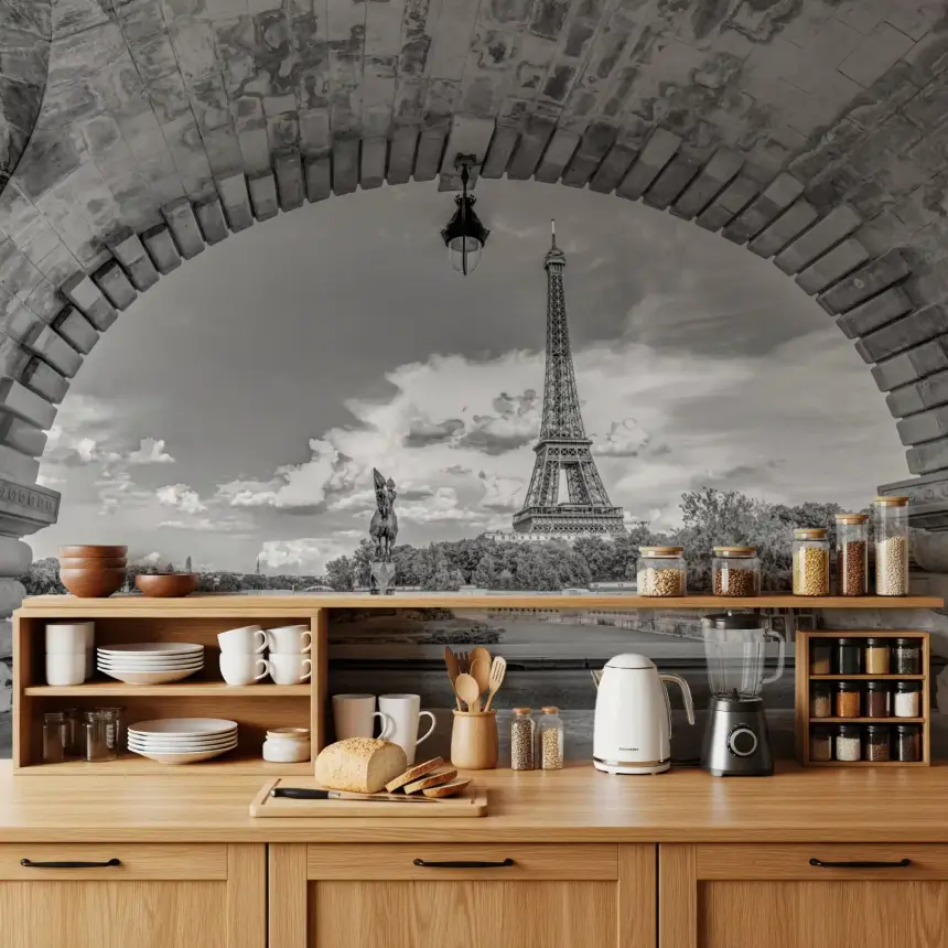 Timeless Parisian Vista Wall Mural
