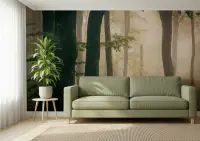 Misty Forest Serenity Wall Mural