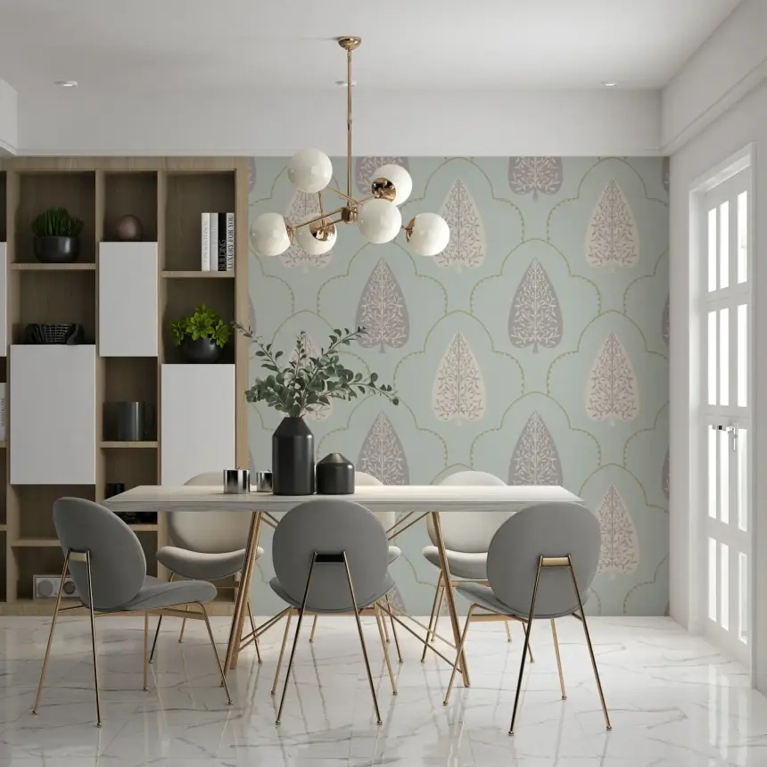 Tranquil Trellis Wallpaper
