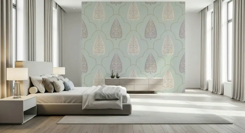 Tranquil Trellis Wallpaper