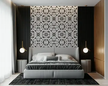 Abstract Tribal Triangle Pattern Wallpaper