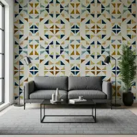 Modern Geometric Abstract Triangle Wallpaper