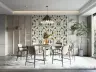 Olive Green Geometric Triangle Wallpaper 3