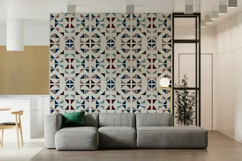 Modern Abstract Triangle Pattern Wallpaper