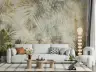 Abstract Textured Palm Leaf Wall Mural 4