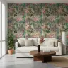 Vibrant Tropical Macaw and Orchid Wallpaper 2