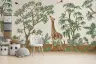 Whimsical Jungle Animal Kingdom Wall Mural 5