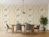 Bohemian Palm Tree Vertical Stripe Wallpaper 4