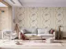 Bohemian Palm Tree Vertical Stripe Wallpaper 5