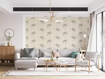 Minimalist Palm Tree Pattern Wallpaper
