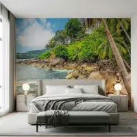 Tropical Coastal Paradise Wall Mural