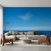 Expansive Blue Ocean Horizon Wall Mural