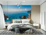 Vibrant Turquoise Coastal Bay Wall Mural 5