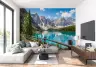 Majestic Turquoise Lake Mountain Landscape Wall Mural 3