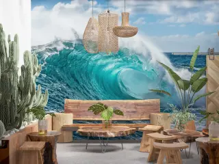Ocean Wave Wall Mural