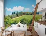 Vibrant Tuscan Hillside Landscape Wall Mural 1