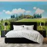 Vibrant Tuscan Hillside Landscape Wall Mural 4