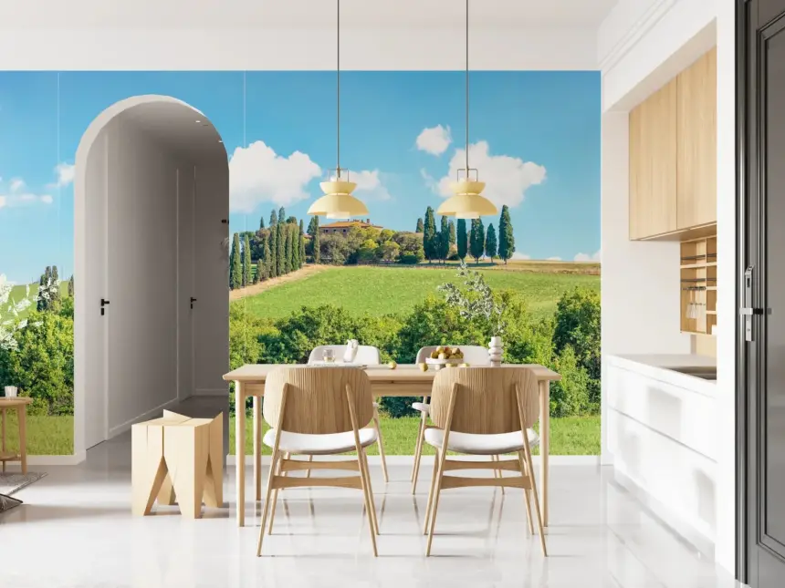 Tuscan Hillside Wall Mural
