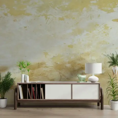 Distressed Golden Textured Wall Mural