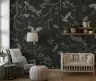 Enchanted Forest Animals Grayscale Wall Mural 3