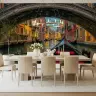 Venetian Canal Twilight Arch Wall Mural 2