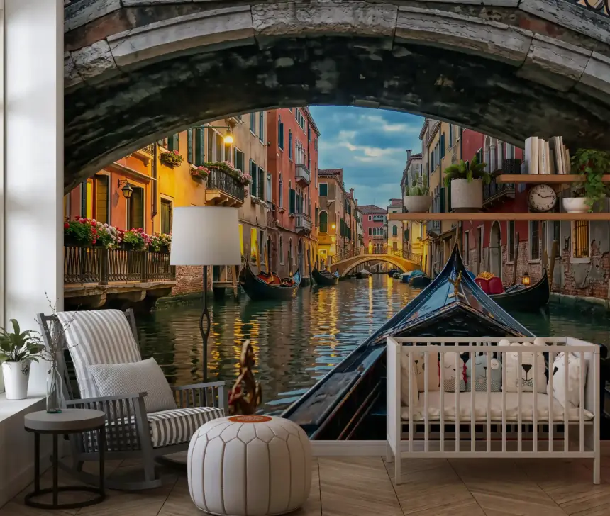Twilight in Venice Wall Mural