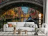 Venetian Canal Twilight Arch Wall Mural 4