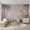 Enchanted Unicorn Forest Watercolor Wall Mural 4